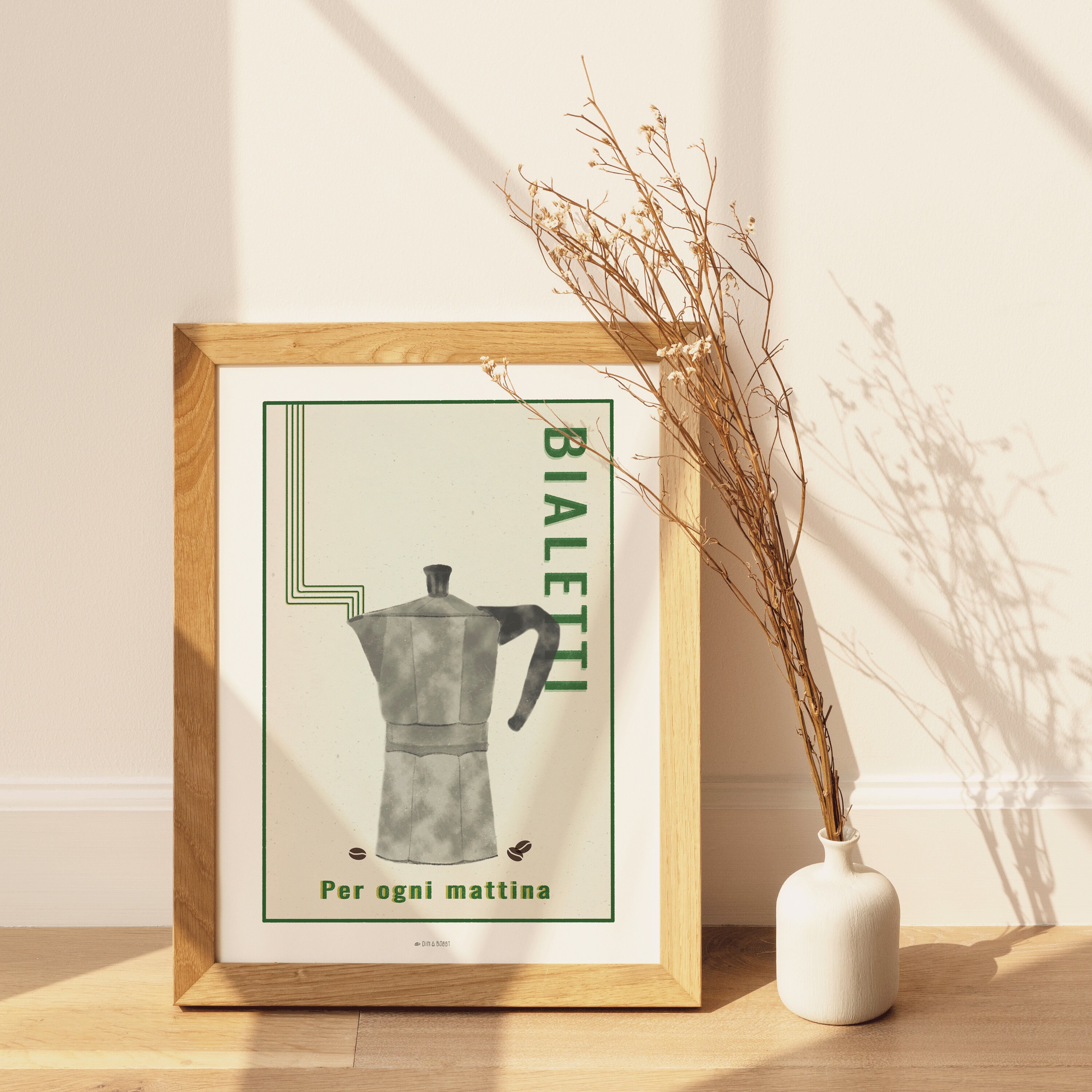Poster Bialetti Espresso Maker A4 Coffee Retro Mid-century Modern - Etsy