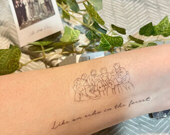 Bts Tattoo Etsy Bts Tattoo Etsy