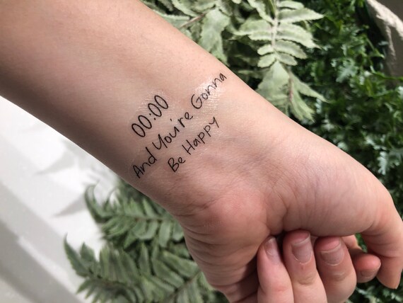 Bts Lyric Temporary Tattoos Etsy