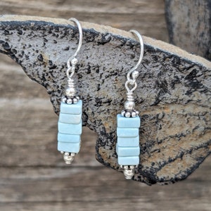 Extremely Rare Nevada Dry Creek Turquoise Drop earrings. Handmade. #gift#birthday#girlfriend#christmas.