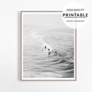 Poster Surfen, Poster Kalifornien, Surf Fotokunst, Surf Poster Surfen, Ozean Poster, Download-Datei, druckbare Poster (007BC)