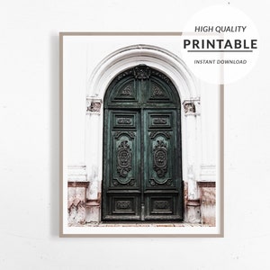 Old Door Print, City Print, City Scape Print, Wall Art Print, Digital Wall Art, Modern Decor, Minimalist Decor, Digital Poster