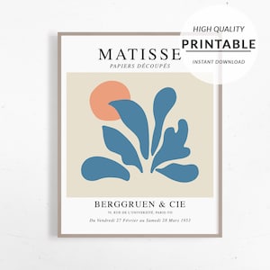 Henri Matisse Print, Matisse Exhibition, The Cut outs, Papiers Découpés,  Home Decor, Matisse Leaf Print, Matisse Cutout Poster, Digital