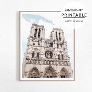 Poster Notre Dame Paris, Plakat Notre Dame Cathedrale, Plakat Paris, Monument Paris, Druck-Poster, Paris Fotos, Drucken