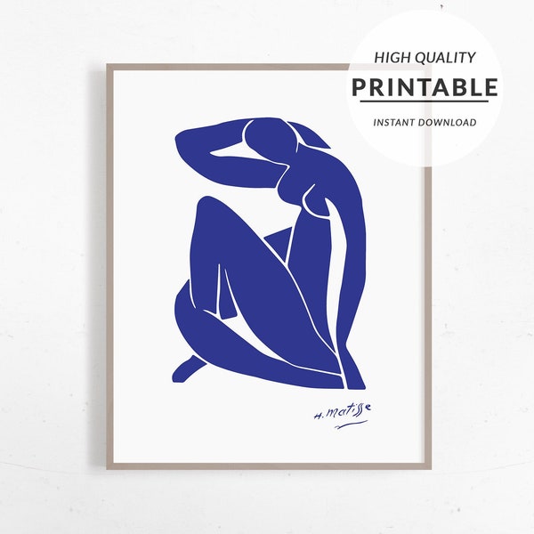 Femme Nue Matisse, Poster Matisse, Henri Matisse Poster, Tentoonstellingsmuseum, Matisse Blauwe Poster, Poster museum