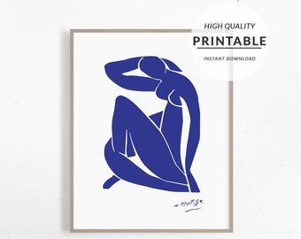 Matisse Art Print, French Art Print, Matisse Exhibition, Living Room Art, Museum Poster, Large Wall Art, Printable Line Art, Henri Matisse