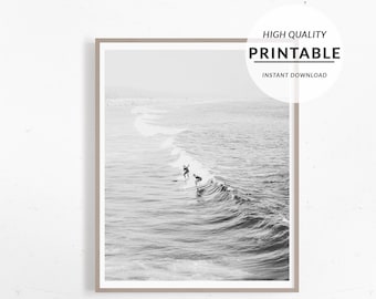 California Wall Print, Surf Wall Print, Surf Poster, Beach Wall Art, California Poster, Tropical Decor, Surfin Art, Printable Wall Art
