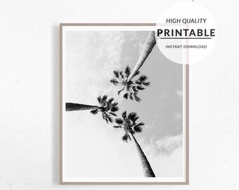 Cartel de la palma, cartel de California, cartel de la vibración tropical, cartel del océano, cartel del océano, cartel imprimible, cartel imprimible, cartel imprimible