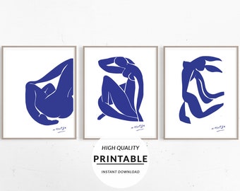 Set of 3 Prints, Matisse Print, Henri Matisse, Matisse Poster, Set Matisse Print, Living Room Print, Triptych Matisse, Download Print