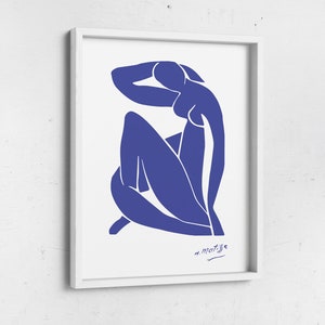 Femme Nue Matisse, Poster Matisse, Poster di Henri Matisse, Museo della Esposizione, Matisse Blue Poster, Poster Poster immagine 2