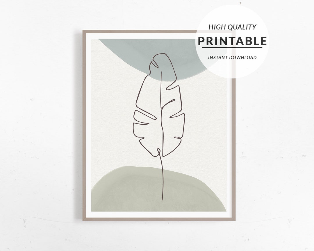 Botanical Printable Art, Neutral Wall Art, Boho Decor, Minimalist Art ...