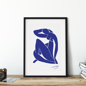 Femme Nue Matisse, Poster Matisse, Poster di Henri Matisse, Museo della Esposizione, Matisse Blue Poster, Poster Poster immagine 5