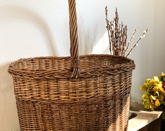 large wicker toy basket