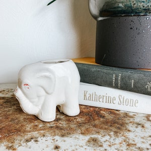 Small Vintage Elephant Planter