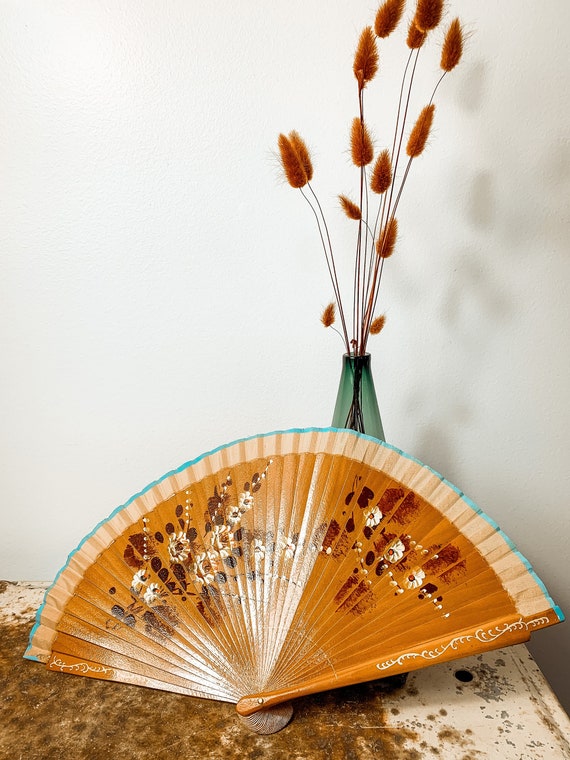 Vintage Hand Painted Japanese Fan