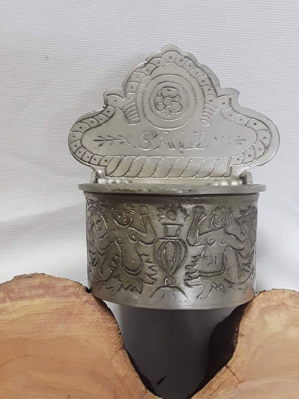 Antique pewter Salt and Pepper Cellar/ German Salt and Pepper Etsy