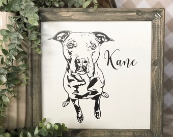 8x10 Wall-hanging Engraved Portrait Rustic Pet Art Custom Pet Portrait 5x7 10x10 Wood-burned Pet Portrait 4x6