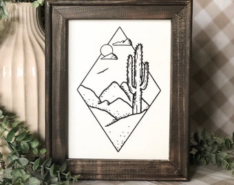Cactus Bathroom Decor Etsy