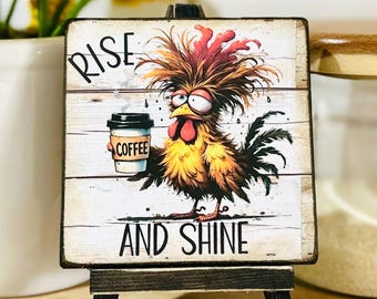 Coffee Decor Coffee Bar Fresh Brew Funny Wood Signs Sarcastic Saying Boho Coffee Decor Shelf Decor House Decor Funny Signs Coffee Lover Gift