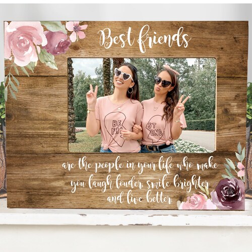 Long Distance States Best Friends Personalized Picture Frame Etsy