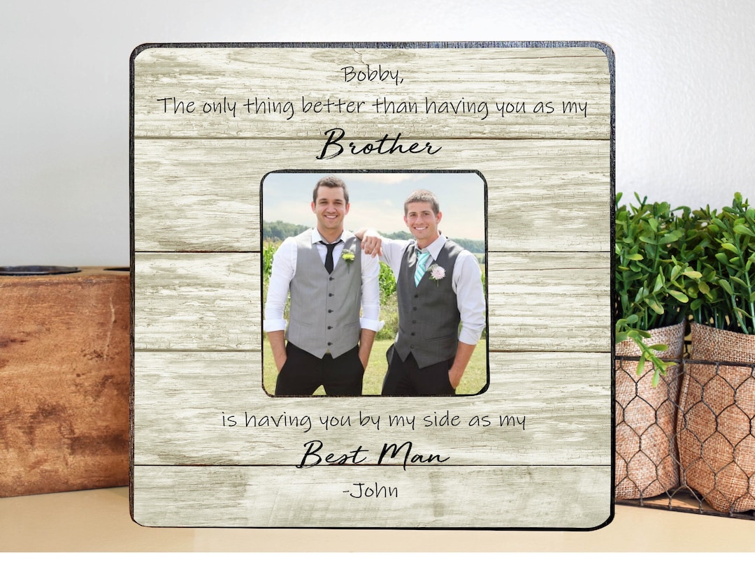 Best Man Gift Wedding Gift for Best Man Personalized Brother Wedding