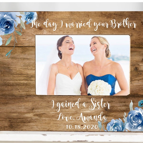 Sister in Law Gift Bridesmaid Picture Frame Sister in Law Frame Friend Gift Wedding Picture Frame Wedding Gift for Bridesmaid Sister in Law
