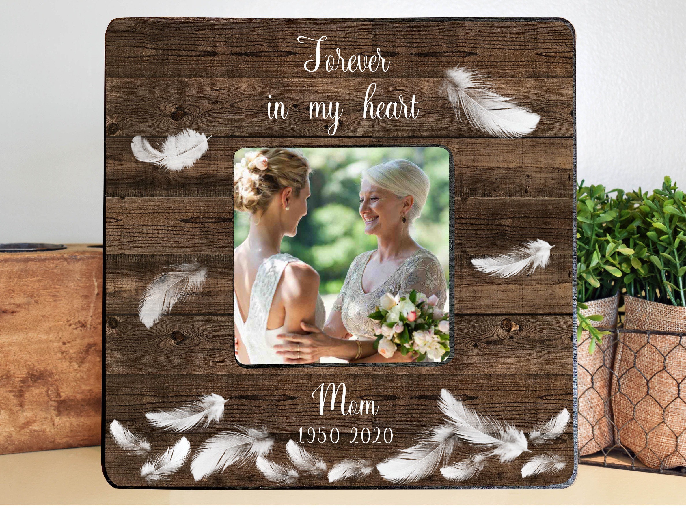 Mom Loss Remembrance Frame Mom Frame Memorial Gift Etsy