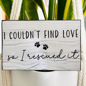 Pet Lover Gift, Pet Decor, Pet Owner Gift, Pet Rescue, Tier Tray Decor, Small Wood Blocks, Shelf Decor, House Decor, Funny Signs, Wood Signs