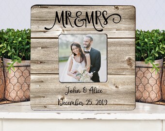 Wedding Gift- Wedding Personalized Frame- Engagement Frame- Wedding Frame- Personalized Engagement- Couples gift- Newlywed Gift