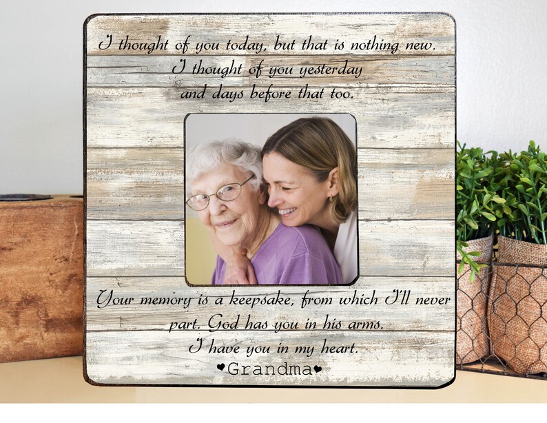 Grandma Loss Remembrance Frame Grandma Frame Memorial Gift Etsy