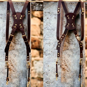 Imbracatura per fotografo Imbracatura multi-cinturino - Fondina per doppia fotocamera - Idee regalo per fotografi