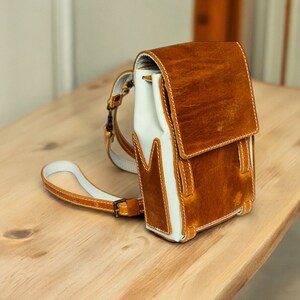 Petite bourse bandoulière pour téléphone portable, sac bandoulière en cuir pour femme
