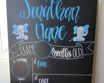 Pizarra Milestone Board Tema Elefante