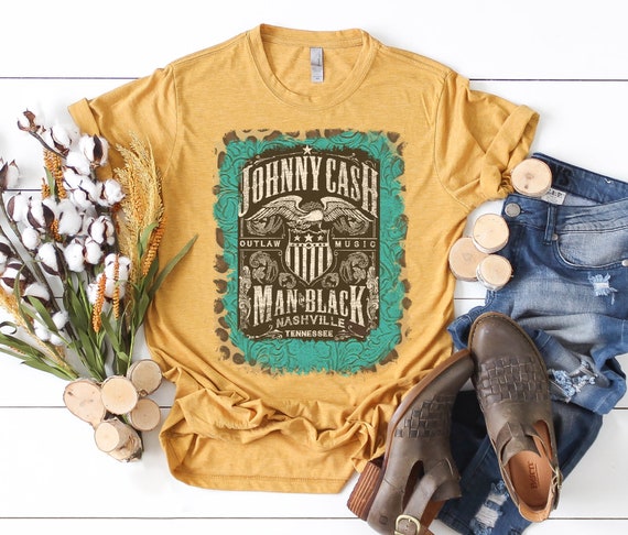 Johnny cash western shirt cheap