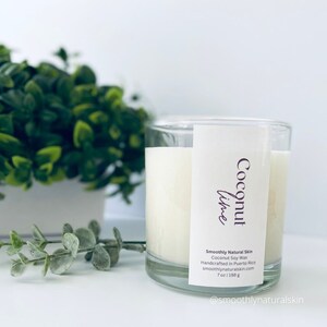 Coconut lime candle, Candles, Candles in jars, Scented Candle, Gifts for Her
