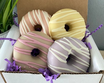 Donut Soap, Donut Gift, Food Soap, Dessert Soap, Party Favors, Artisan Soap, Body Cleanser, Natural Soap, Soap, Soap Bar, Jabon, Bar Soaps