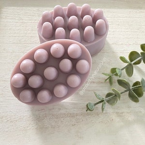Lavender Massage Soap Bar, Natural Handmade Soap Bar, Massage Soap, Lavender Soap, Artisan Soap,  Soap, Soap Bar, Jabon, Bar Soaps