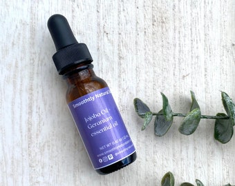Jojoba & Geranium Facial Serum: Organic Vegan Skincare