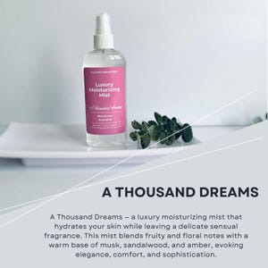 A Thousand Dreams Moisturizing Mist  | Natural Skin Mist for Women | Body Mist | Perfume | Body Spray | Body Splash | Fragrance Mist