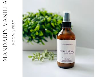 Mandarin Vanilla Room and Linen Spray, Room Spray, Linen Spray, Air Freshener, Bathroom Spray, Linen spray, Room freshener