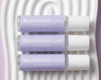 Blackberry Jam Perfume Oil Roll On, Sweet Blackberry Fragrance, Pocket Perfume, Roll On Perfume Oil, Travel Size Perfume, Gift for Her