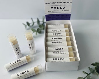 Baume à lèvres à la cire d'abeille bio : soin des lèvres naturel, fait main, 0,15 oz