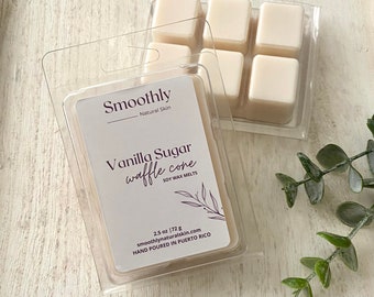 Vanilla Sugar Waffle Cone Wax Melt, Soy Wax Melts, Wax Warmer, Vegan, Eco soy wax, Scented Soy Wax Melts, Wedding favor, Clamshell wax melts