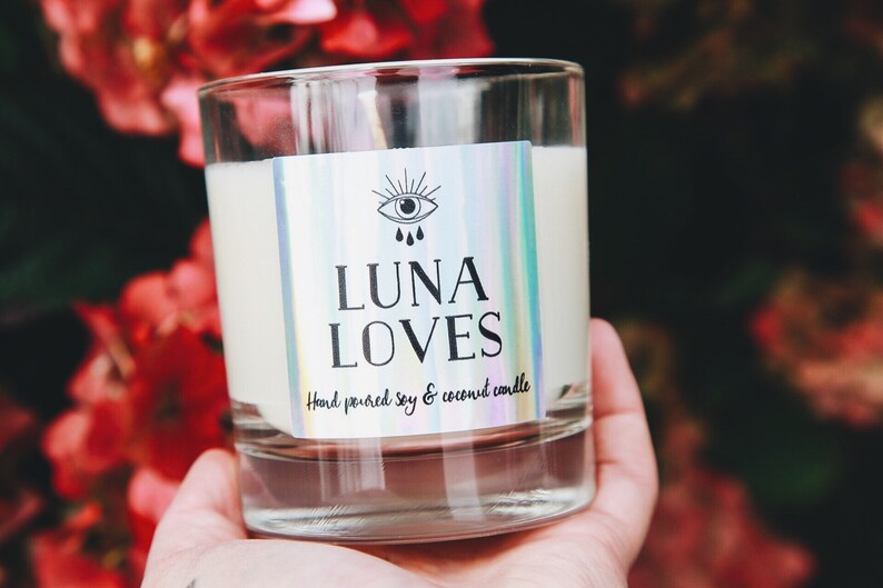 Luna loves soy and coconut vegan highly scented candles lots of scents to choose from