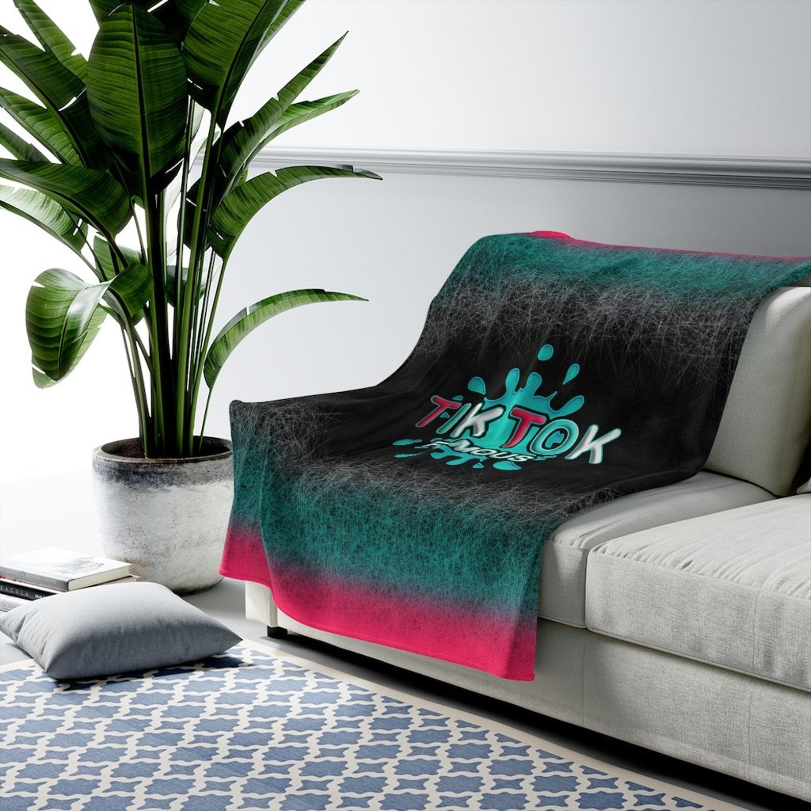 Tik TOK Throw Blankets Tik Tok Famous Fleece Tik Tok Etsy
