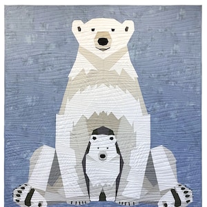 Polar Bear Kids From Andover Fabrics by Eric Carle's Polar Bear Collection  