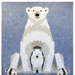 Polar Bear Kids From Andover Fabrics by Eric Carle's Polar Bear Collection  