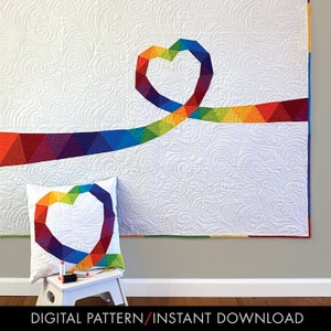 The Color of Love—instant download/pdf quilt pattern (Hobbs Designs)