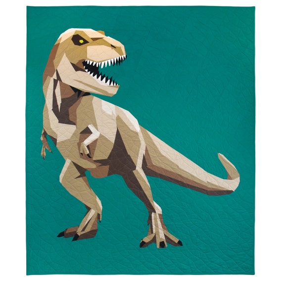 T-rex Roarinstant Download/pdf Quilt Pattern hobbs Designs