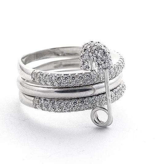 Vivienne westwood safety pin ring discount